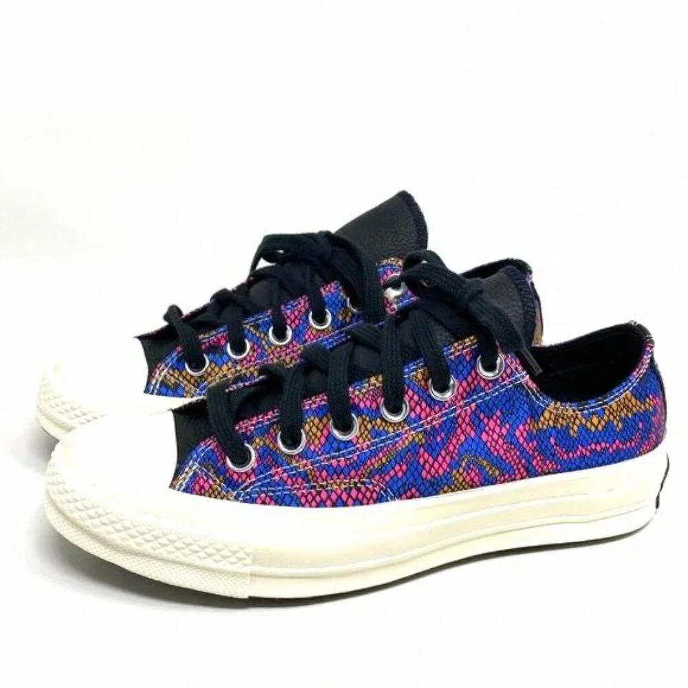 Converse CHUNK 70 OX Blue Pink Egret Canvas Low Top 570265C Size Women's Sneaker - Picture 7 of 12